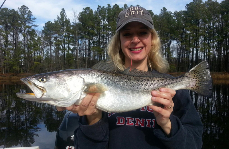 Elizabeth River Trout Fishing Report January 15, 2014