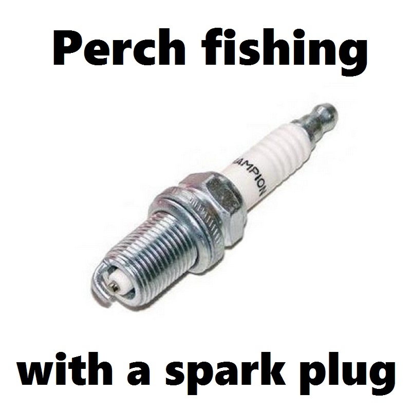 Perch fishing with a spark plug Fishing Report March 25, 2017