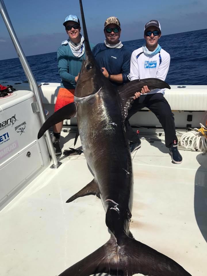 350lb Swordfish Fishing Report April 27, 2017